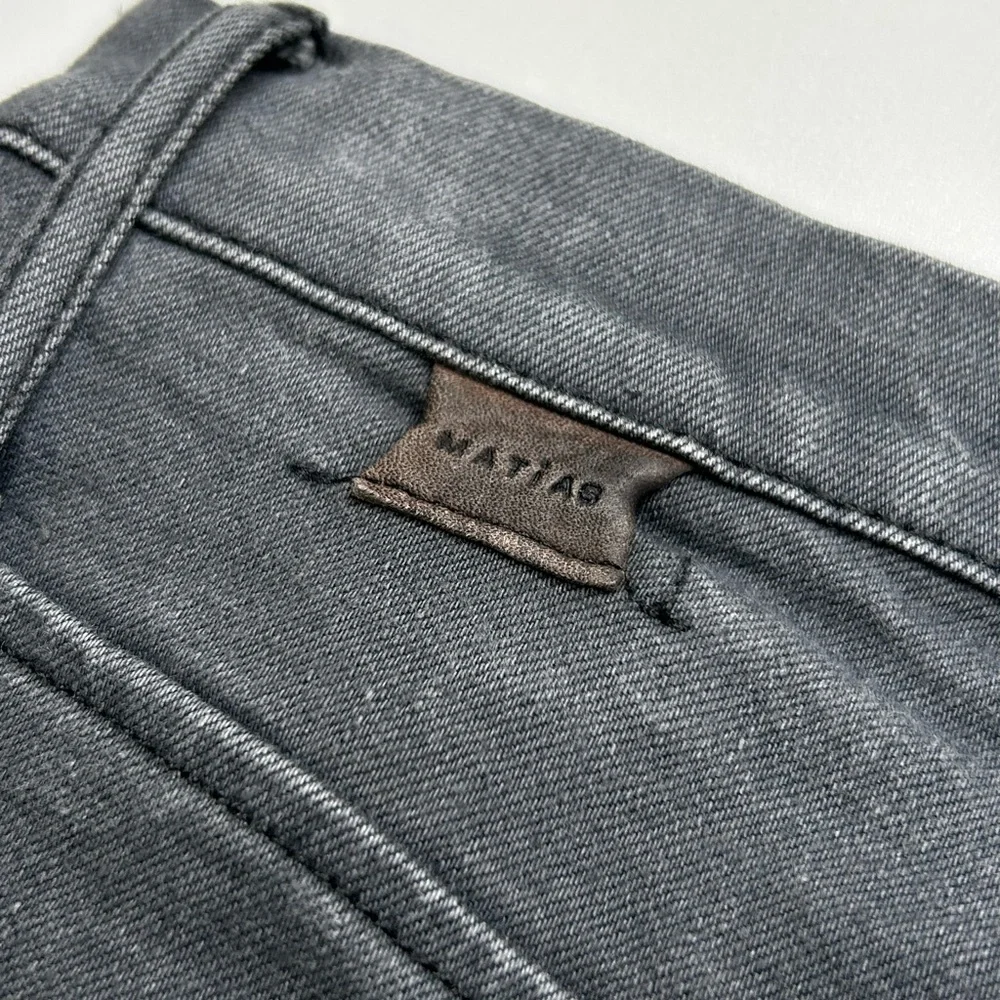 Matias Sol Jeans Gray Faded Denim Size 30x26.5 Selvedge Made‎ In USA Pants